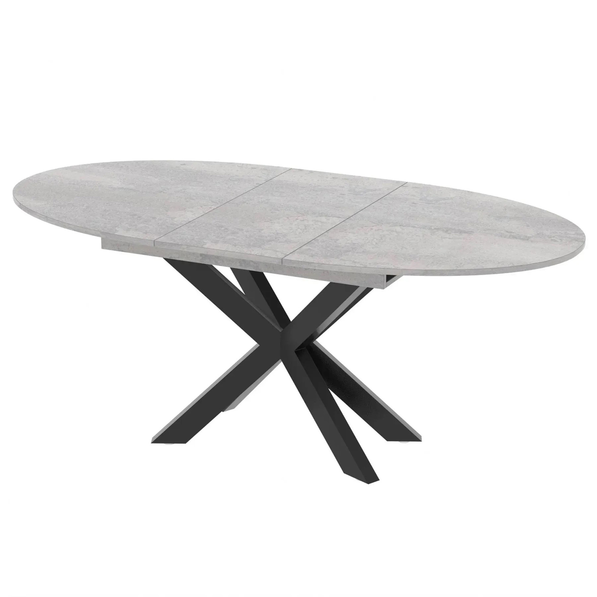 Стіл обідній розсувний Arakhna Oval (Бетонний камінь)
