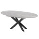 Стіл обідній розсувний Arakhna Oval (Бетонний камінь)