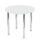 Стіл обідній розсувний Dallos (Білий / Хромовані опори)