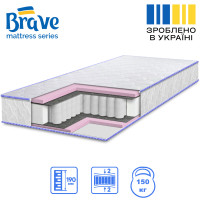 Матрац BRAVE Spring Foam Жакард (1200x2000)