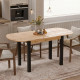 Стіл-трансформер розсувний обідній Modern (Дуб аппалачі / Чорні опори)