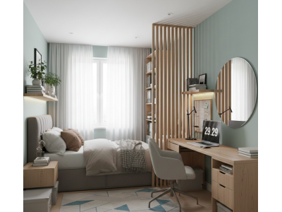 Як поєднати спальню та кабінет у кімнаті на 10 м²